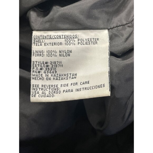 Mulberry Street Women’s Black Hooded Anorak Jacket Drawstring Waist Sz M - Picture 7 of 8